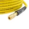 Interstate Pneumatics 3/8in 100 ft Yellow Hybrid Polymer Hose With 1/4in Brass Industrial 6-Ball Coupler & Steel Plug HH16-100H44BS - alternate 2